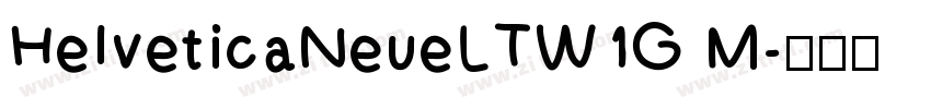 HelveticaNeueLTW1G M字体转换
